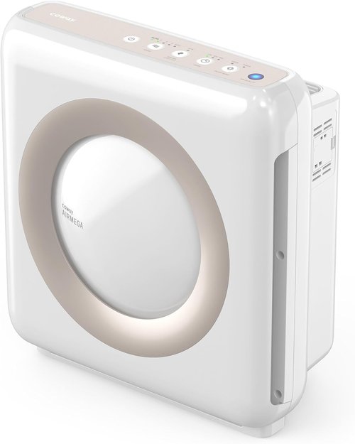 Coway Airmega AP-1512HH(W) True HEPA Air Purifier - Smart Air Quality Monitoring & Eco Mode, White