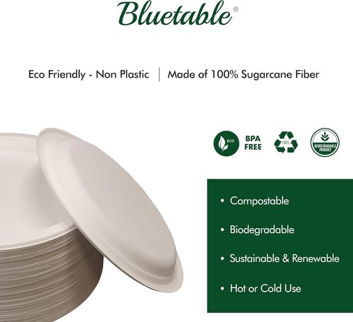 Paper Bowls Disposable Bowls Compostable [500 Pack] Bulk 12 oz Biodegradable Bowl - Case Pack Good For Hot Soup Chili - Made from 100% Sugarcane, Eco Friendly Bagasse Bowls Natural [500 Pack/Case]
