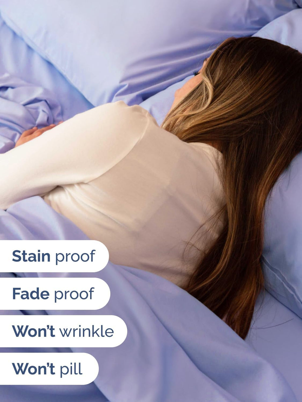 Skiennix Extra Deep Queen Sheet Set | 6-Piece Breathable Cooling Bedding - Soft, Wrinkle-Free Lavender