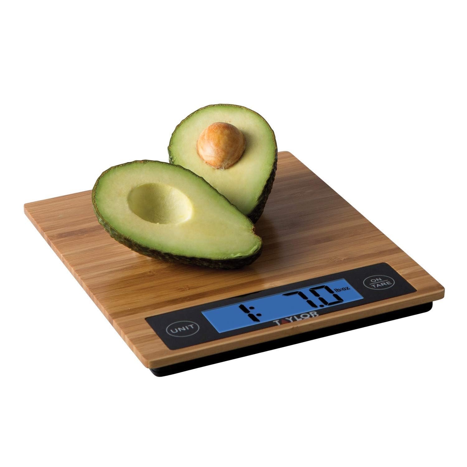 Taylor Digital Kitchen Scale - Accurate 11 Lb Capacity | Eco-Friendly Bamboo Design