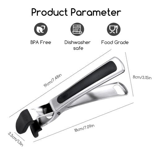 SOLEADER Plate Gripper Compatible With Pizza Pan,Non-Slip Pan Gripper,Hot Plate Bowl Retriever with Food Out from Pots,For Egg Custard For Jidangeng,For Microwave Toaster Oven Steamer,Pack of 2