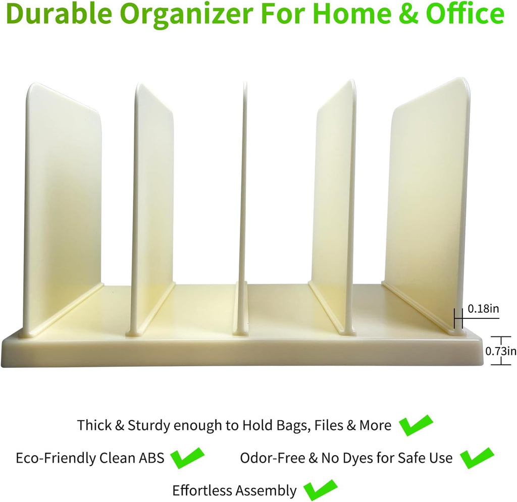 Skiennix Reusable Shopping Bag Organizer - Adjustable Extra Tall Shelf Dividers for 40+ Tote Bags | Perfect for Pantries and Closets