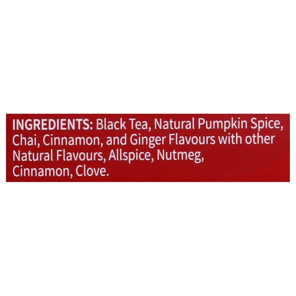 Twinings Pumpkin Spice Chai Black Tea - Warm & Spicy Flavor, 20 Individually Wrapped Bags (Pack of 6)