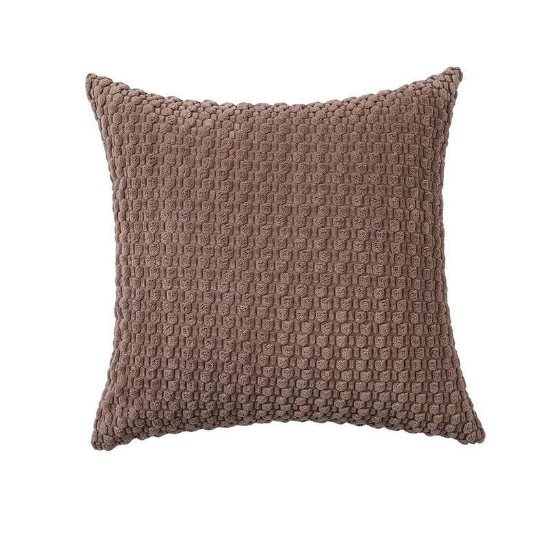 Corduroy Throw Pillow Covers 18x18 - Pack of 2, Bohemian Decor