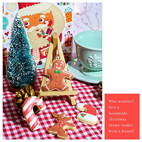 4PCS Hanging Cookie Cutter Set for Christmas Mug Decor Baking Kitchen Tools
