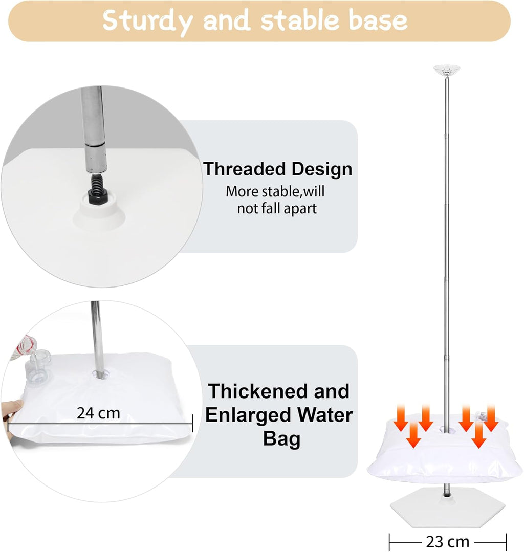 Skiennix Balloon Column Stand Kit - 7 Feet Adjustable Metal Tower for Graduation, Wedding & Party Decor