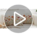 Fall Flowers Lumbar Throw Pillow Covers 12x20 Inch - Set of 2 Farmhouse