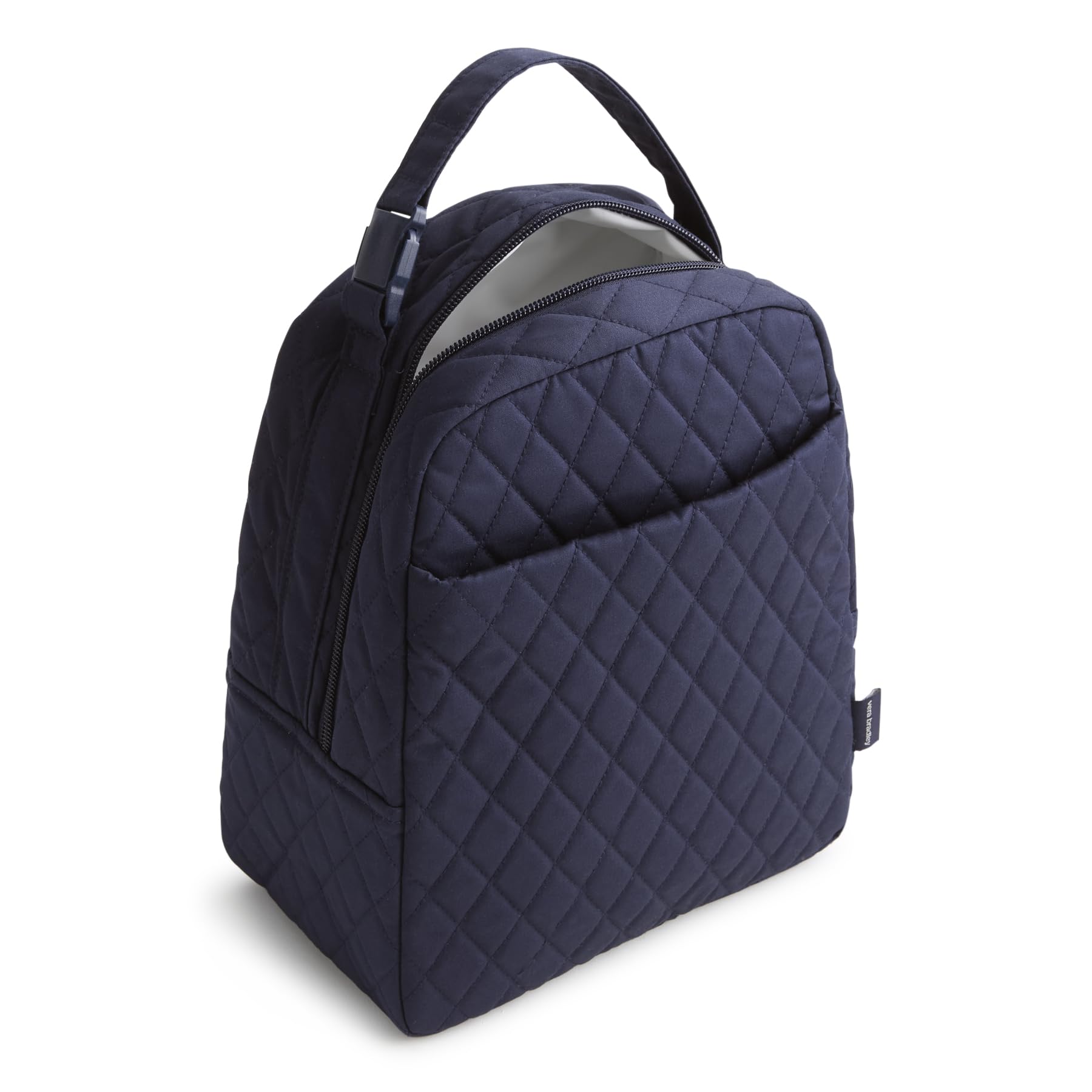 Premium Cotton Large Lunch Bag, Peacoat, One Size