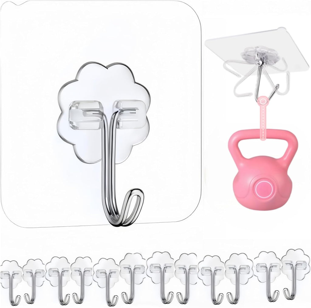 Regine Switzerland Shower Curtain Hooks - Decorative Rhinestone Design | Rustproof Stainless Steel