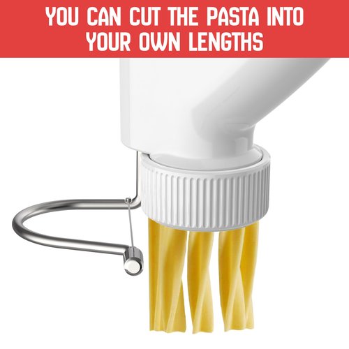 Gourmet Pasta Press Attachment for KitchenAid Stand Mixers, Pasta Press for KitchenAid Mixer with 7 Interchangeable Pasta Plates, Pasta Extruder Attachment by InnoMoon