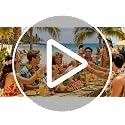 Luau Party Decorations - Hawaiian Tablecloths, 2 Pack, 51.2x86.6in