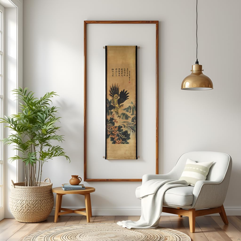 Skiennix Eagle Wall Art Poster - Stunning Hawk Painting | Ready to Hang Decor for Home & Office