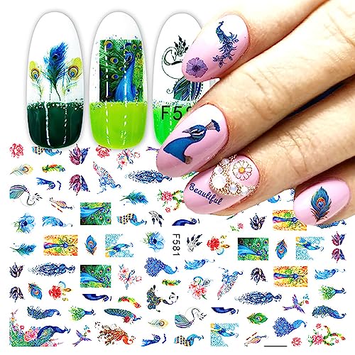 3D Insect & Animal Nail Art Stickers - 6 Sheets Bee & Butterfly Decals