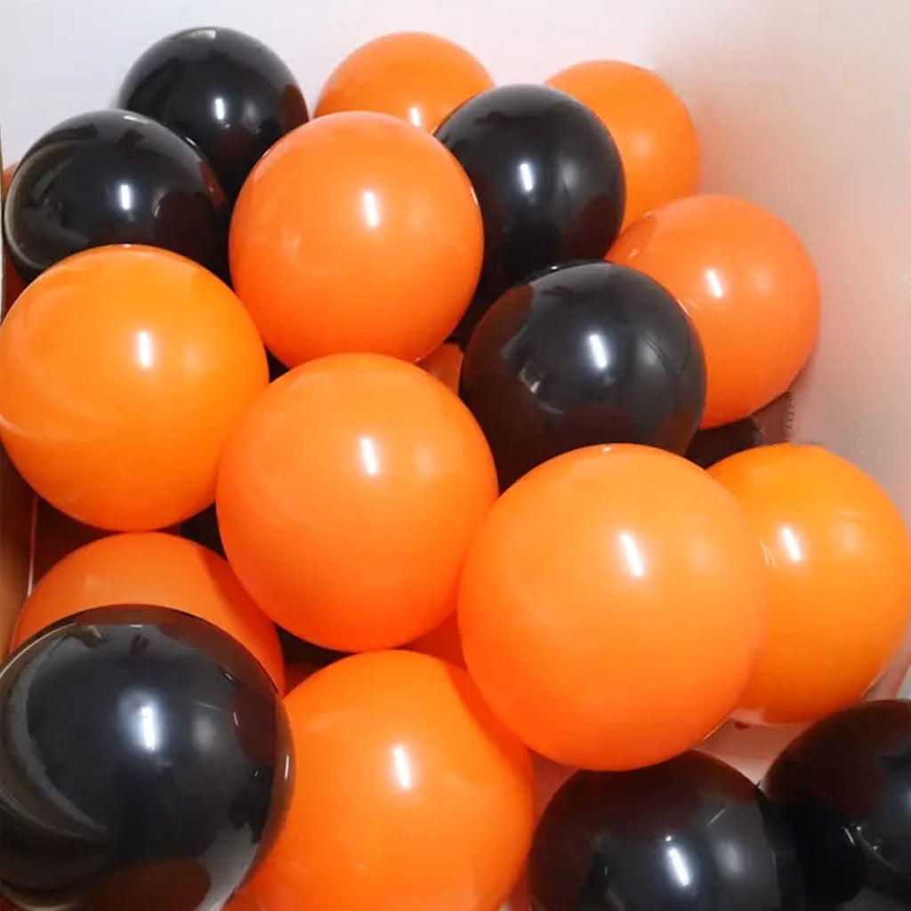 Orange Balloons - 100 Pack 12-Inch Thick Latex Helium Balloons for Halloween & Birthday Parties