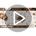 Artscope Christmas Table Runner – Let It Snow, 13x36 Inch Green