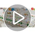 Happy 2nd Birthday Plastic Tablecloths - 3 Pack Disposable Table Covers