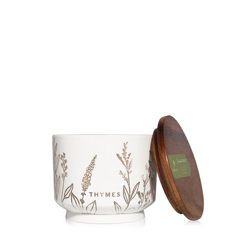 Thymes Citronella Grove - Outdoor Citronella Candles for Patio with Scent Notes of Olive Leaf & Lemongrass - Backyard Essentials - Decorative Citronella Candles Outdoor Decor (Medium, 10 oz)