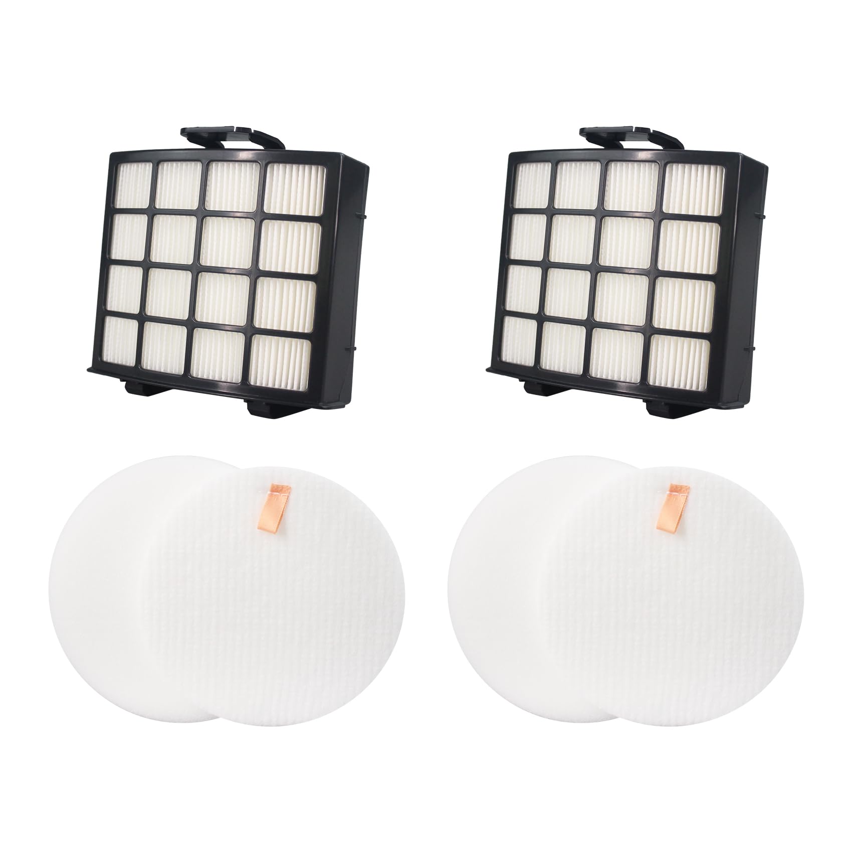 UV2500 Vacuum Filter Replacement Kit for Shark Vertex DuoClean PowerFin Upright Vacuum,UV2500,AZ2000,AZ2000W,AZ2002 Vertex DuoClean PowerFin Upright Vacuum,Replace Part XHFAZ2000,XFFKAZ2000