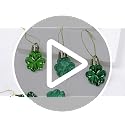 St. Patrick's Day Shamrock Ornament Set - 48pcs Clover Baubles