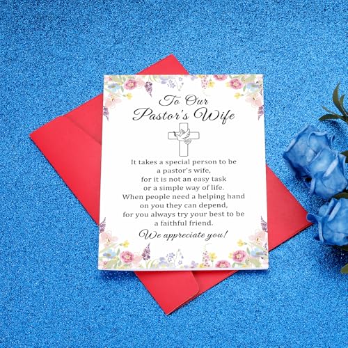 Pastor Wife Appreciation Thank You Card Christian Gift
