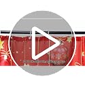 Christmas Red Shower Curtain Set with Window Curtains - Xmas 9 Variation