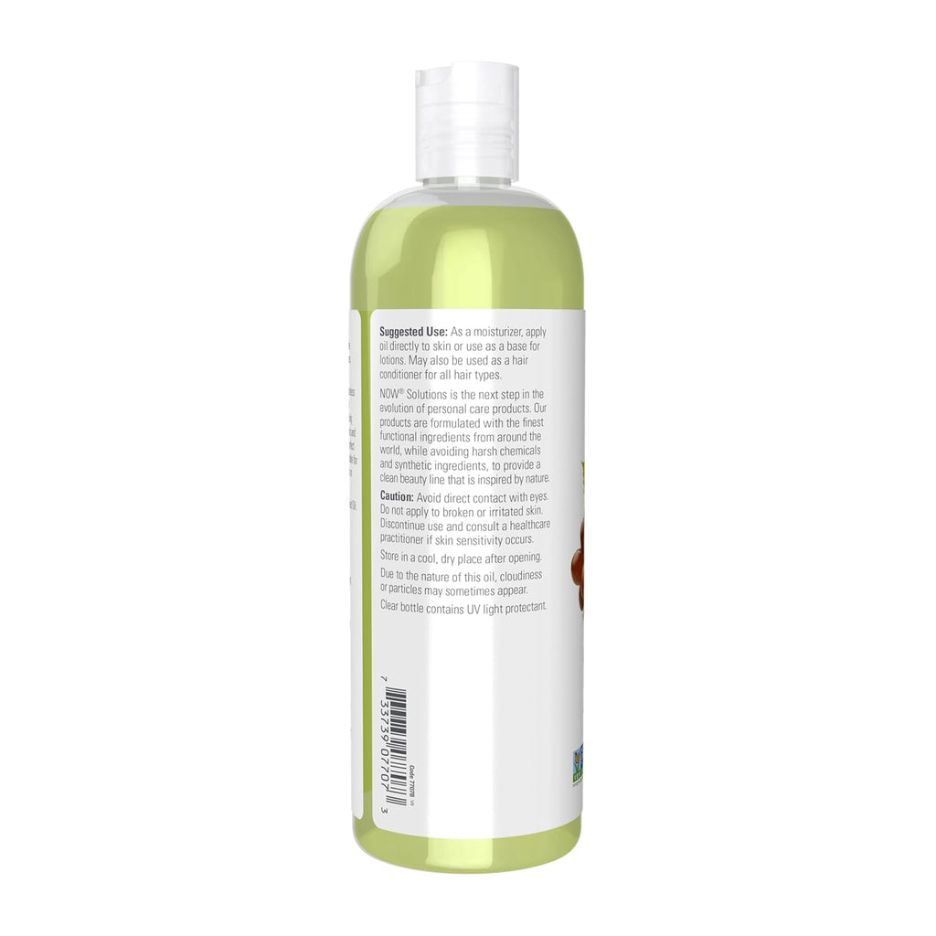 NOW Foods Solutions Grapeseed Oil - Light Silky Moisturizer for Sensitive Skin | 16-Ounce