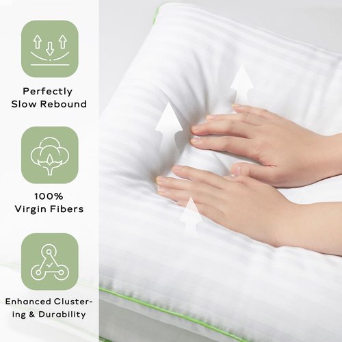 Ashler Home Deco Synthetic Down Pillow Inserts, 20x20 Down Alternative Throw Pillows Insert Sleeping Pillows with 100% Cotton Cover Decorative Pillow Stuffer for Sofa, Couch Bed(Set of 2, White)