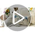 Bluebird Family Watercolor Throw Pillow Cover - 12x20 Inch