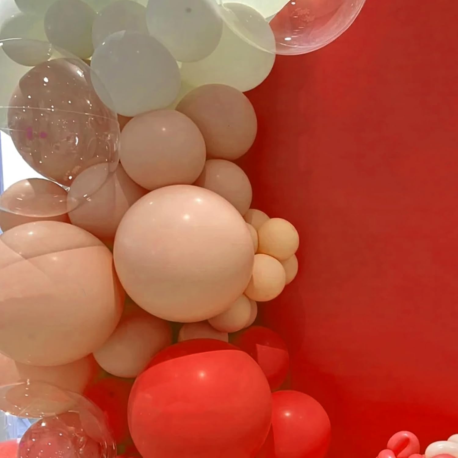 Voircoloria Peach Balloon Garland Kit - 90 Pack with Various Sizes (5-18 Inch) for Parties & Celebrations