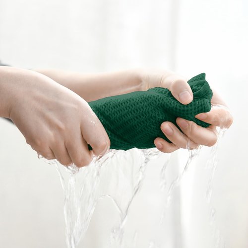 Artoid Mode 100% Cotton Kitchen Dish Cloths - Ultra Soft, Absorbent, Quick Drying | Dark Green, 12x12 Inch, Set of 6