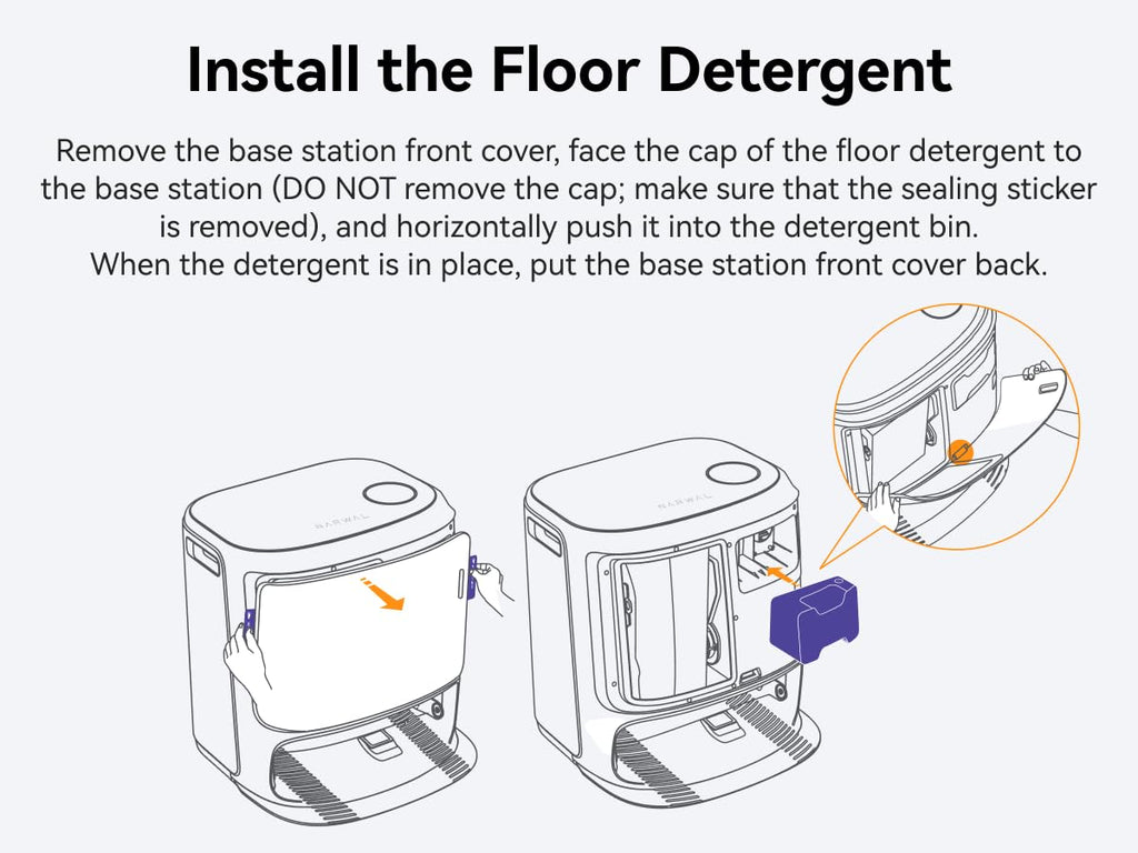 NARWAL Robot Vacuum and Mop Floor Detergent (Model: Freo Z Ultra | Freo Z10 | Freo Z10 Ultra)