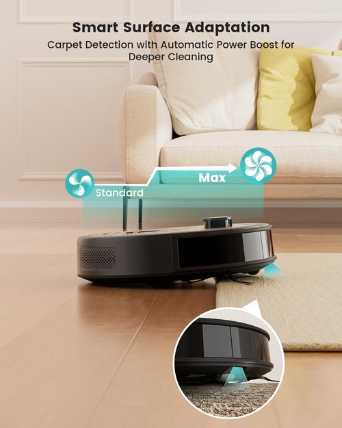 Lefant M330 Pro LiDAR Robot Vacuum & Mop - 190° Obstacle Avoidance, 150 Min Runtime, Multi-Floor Mapping
