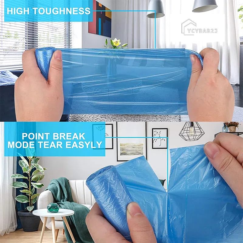 Durable 4 Gallon Trash Bags - 100 Count for Bathroom & Office