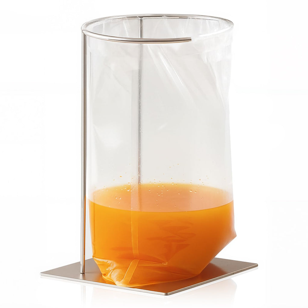 MorningRo Pouches Stand for Vacuum Packaging, 1 gallon Bags Stainless Steel Bag Stand, Holds and Supports Vacuum Sealing Bags for Spill-free, Filling and Sealing