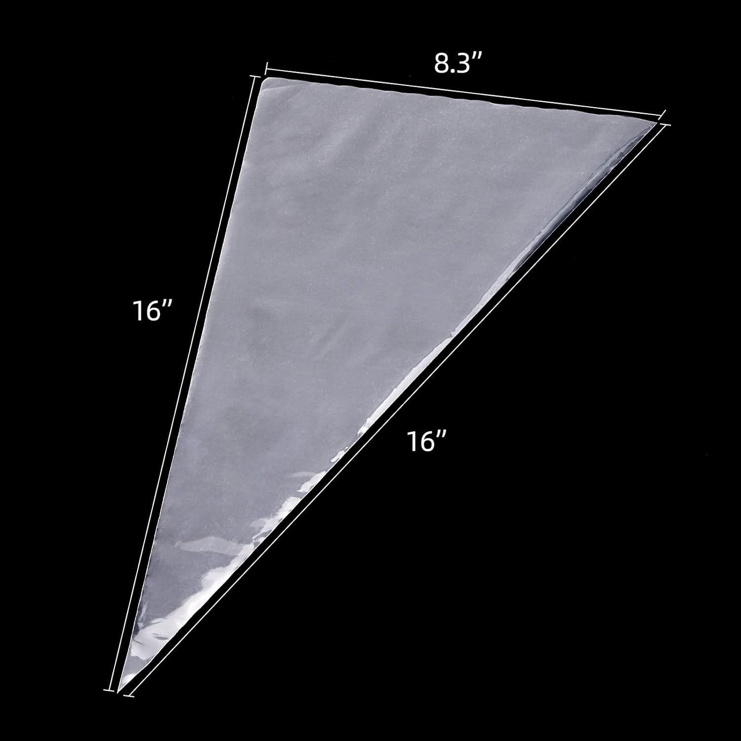 Skiennix 16-Inch Disposable Piping Bags - Extra Thick Tipless Icing Bags for Cake & Cupcake Decorating | 100 PCS