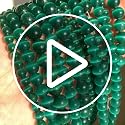6mm Dark Green Cat Eye Stone Beads Bracelet for Jewelry Making