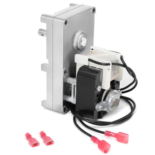 C-E-017 Auger Motor for Breckwell P23, P22, P24 P24I SP24I Blazer, P2000, P2000I, P2700, P4000, P23I, SP1000 Big E Pellet Stoves, 80642 Auger Feeder Gear Motor w/Hole Replacement Parts Clockwise,1 RPM