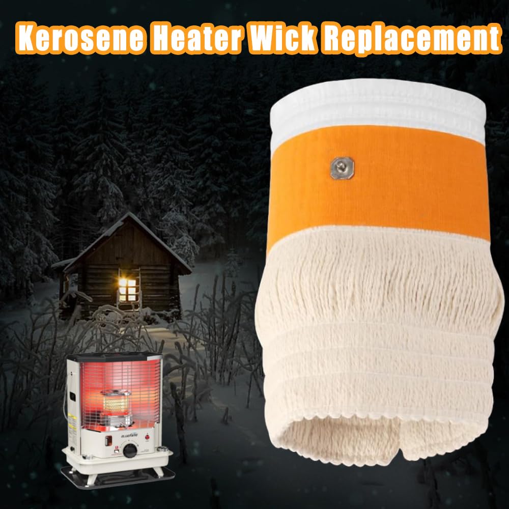 Kerosene Heater Wick 32225 for Replacement Kero World KW-24C, D-yna-GLO CV-2300 RMC-95C, Envirotemp CV-2300, DuraHeat DH-2300, White Heater Wick for Heater Stove Accessories