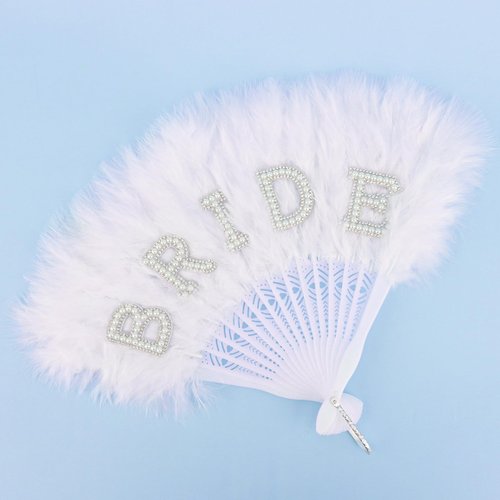 Chanaco Bride to Be Fan Bachelorette Party Decorations Bridal Shower Gifts Feather Hand Fan Party Accessories