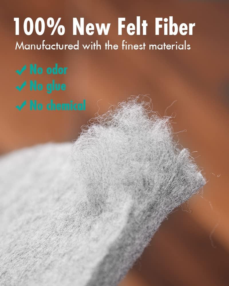 Skiennix Non-Slip Rug Pad Gripper - 9x12 Feet Extra Thick Felt for Area Rugs & Hardwood Floors
