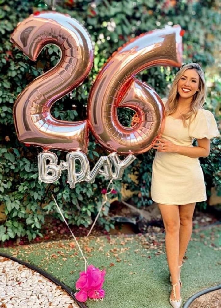 Numbers 23 Balloon - 40 Inch Rose Gold Foil Birthday Decoration for Women | Perfect for 23rd Birthday & Graduation