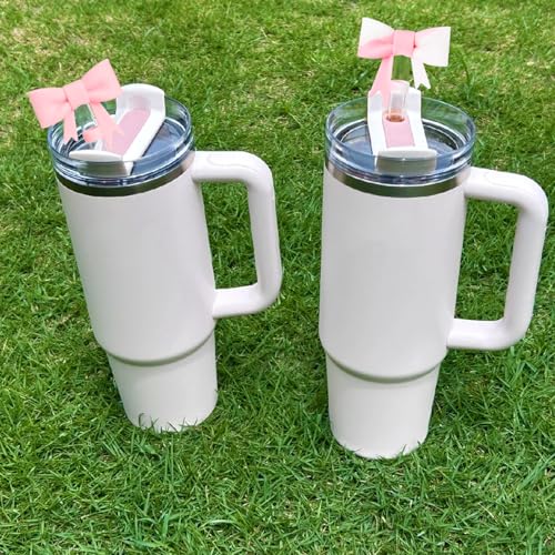 Bow Straw Cover for Stanley 40 & 30 Oz Cups - Silicone Topper