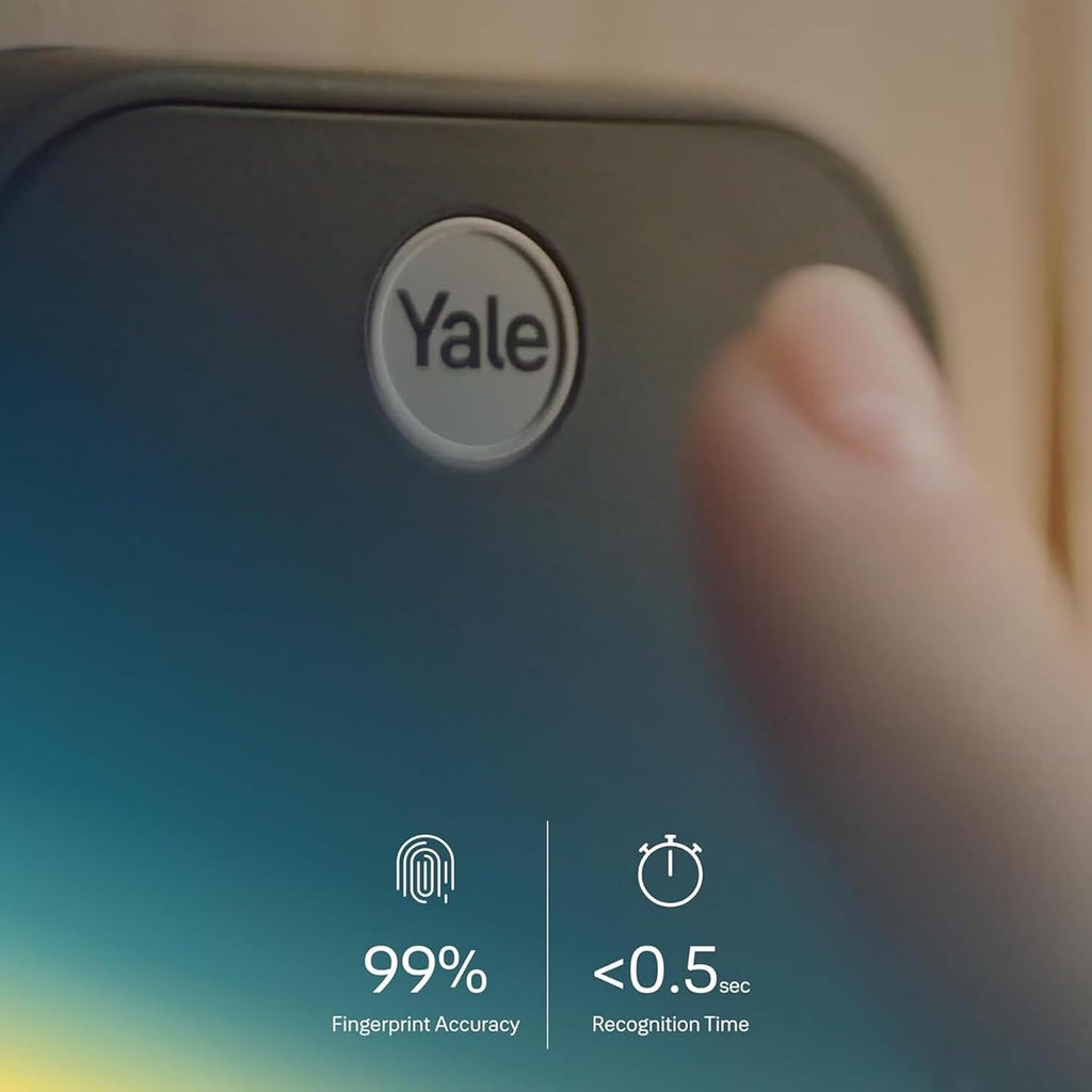 Yale Security Assure Lock 2 - Black Suede Smart Deadbolt with Wi-Fi Keypad & Fingerprint Scanner | YRD410-F-WF1-BSP
