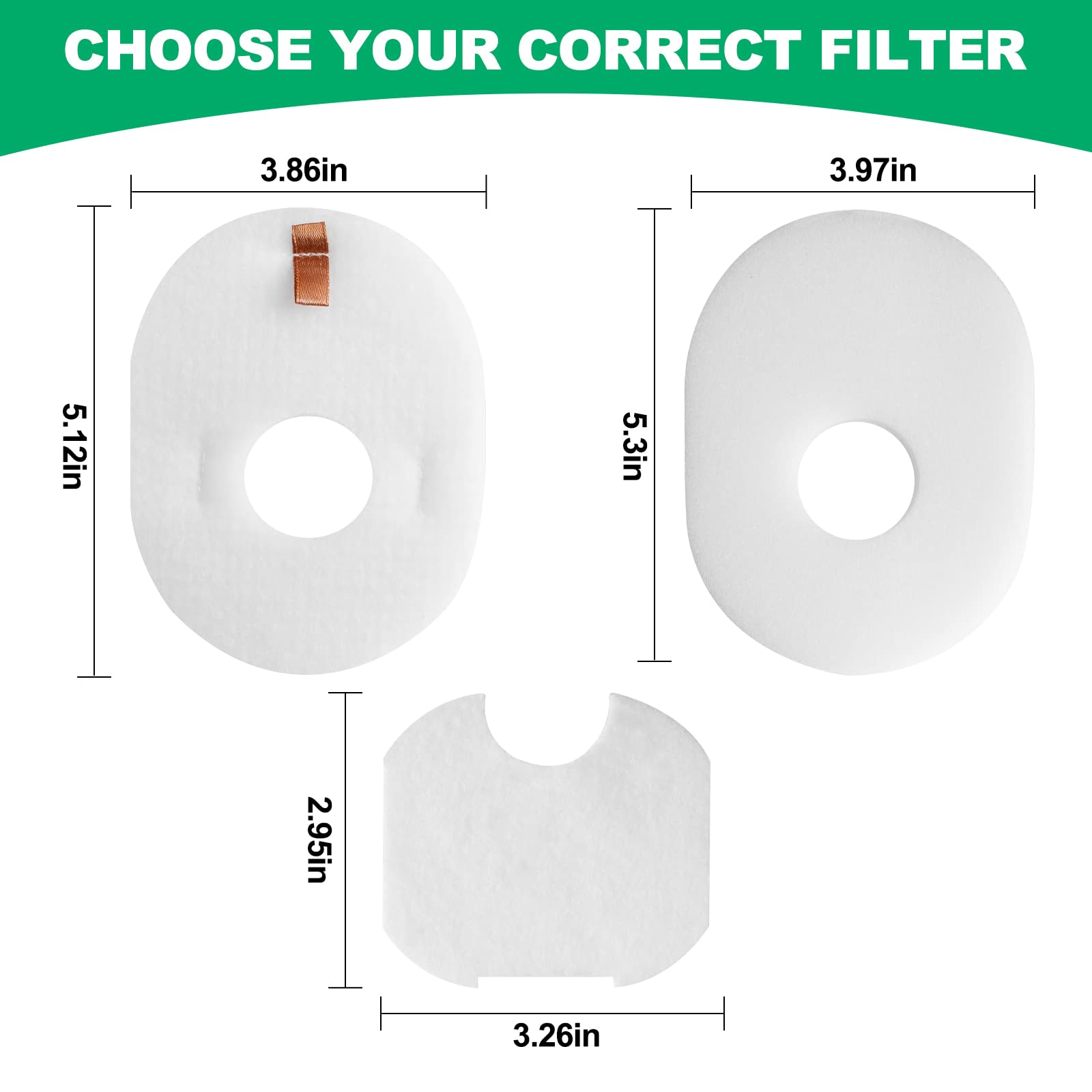 Wolipury 6 Pack Filters Replacement Set for Shark Rocket CS100, CS110, HV290, HV292, HV300, HV300C, HV300W, HV300WC, HV301, HV301C, HV301Q, HV302, HV302Q, HV303, HV305, HV307QB, HV308Q, HV310, UV450