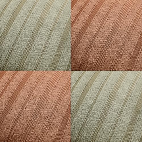 DEZENE Set of 4 Soft Striped Corduroy 18x18 Pillow Covers