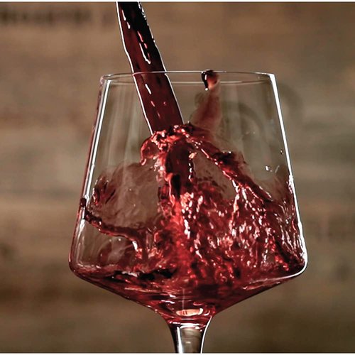 Luxbe - Crystal Wine Glasses Set 6, Red White Wine Large Glasses - 100% Lead-Free Glass - Pinot Noir - Burgundy - Bordeaux - 20.5-ounce