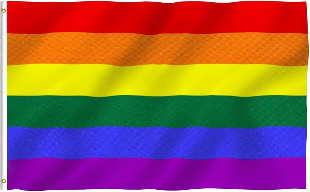 Rainbow Flags | Gay Pride LGBT Flag - Durable 3x5 Foot Polyester Banner for Parades & Outdoor Events