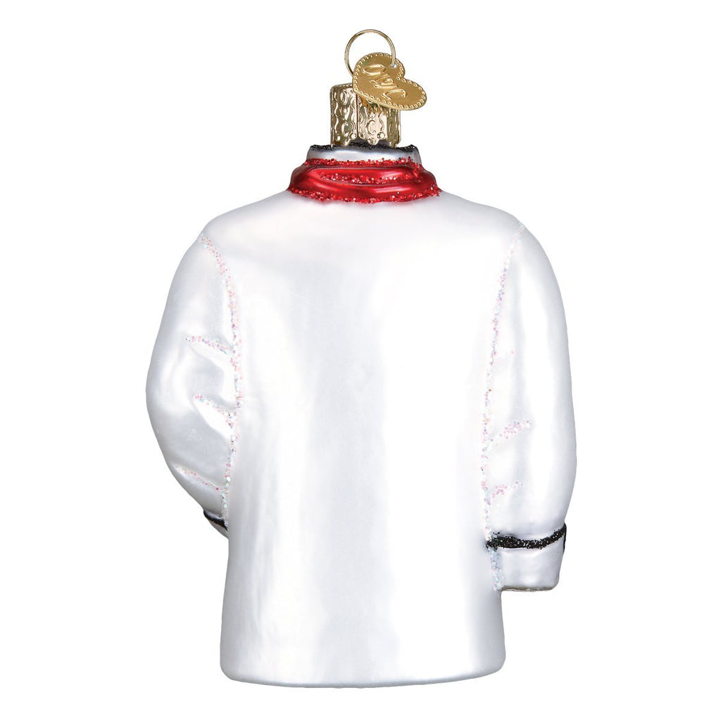 Old World Christmas Chef's Coat Glass Blown Ornament for Christmas Tree 4x4