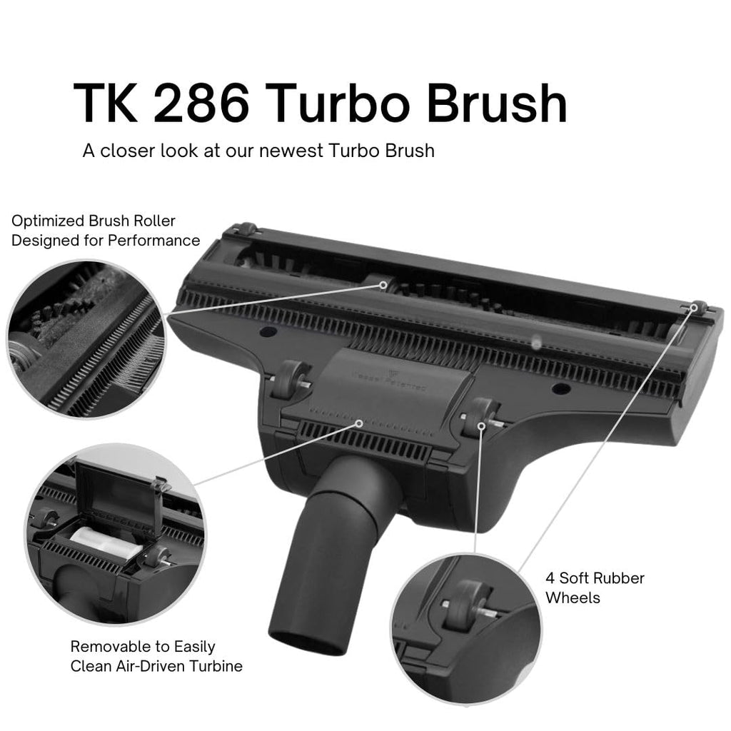 Wessel-Werk TK286 Air-Driven Central Vacuum Powerhead — Fits Vacuflo, Beam, Nutone & Vacumaid and more