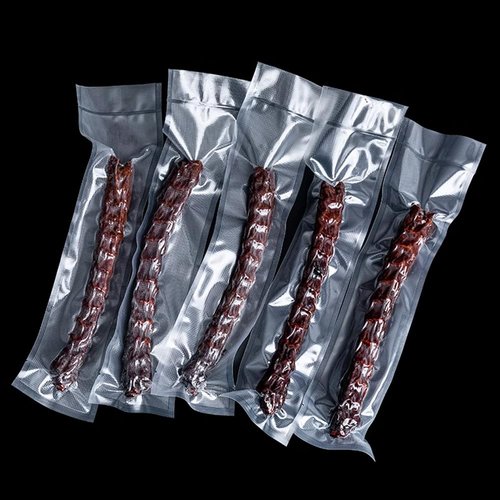 MITOB 500 Pack Clear Vacuum Bags 2.36x9.84 inch (Inside Size 1.97x9.45 inch) for Food Saver Flat Open Top Embossed Vacuum Sealer Bag Food Storage Packaging Pouch with Tear Notch